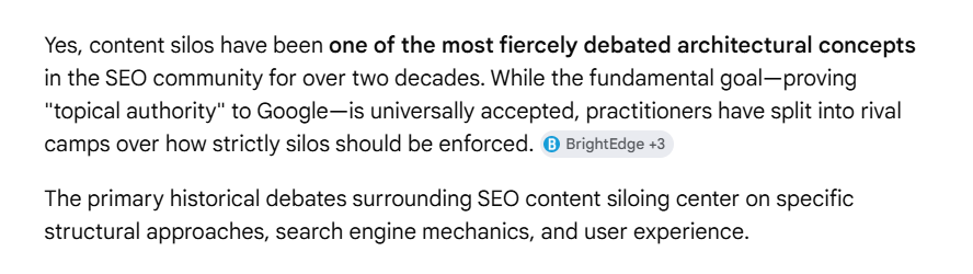Content Silos for AI Search